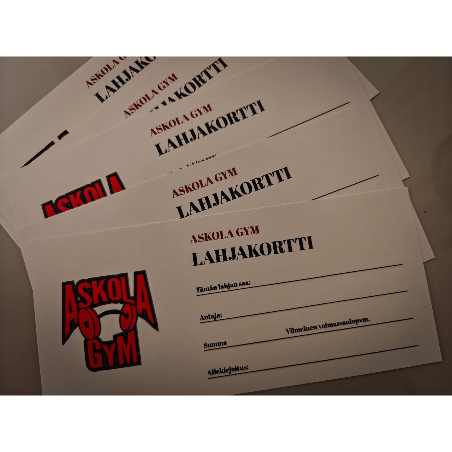 Nappaa Askola Gymin lahjakortti pukinkonttiin 🧑‍🎄